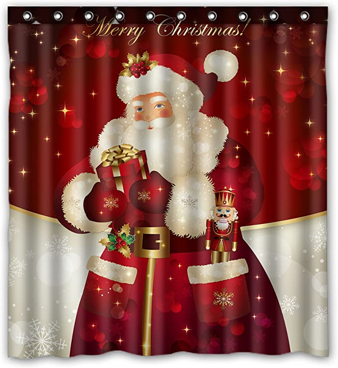 christmas shower curtains