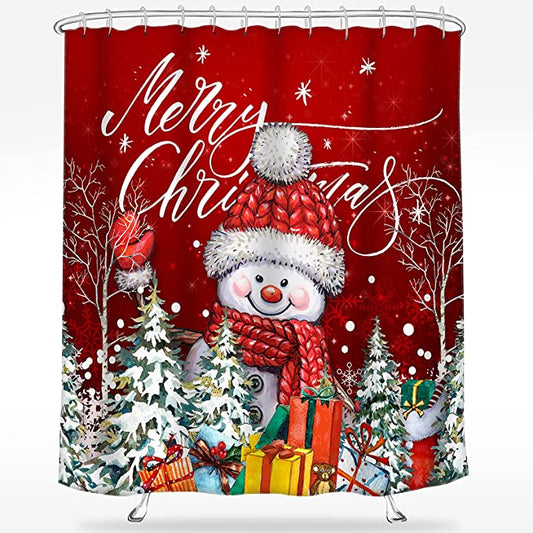 christmas shower curtains