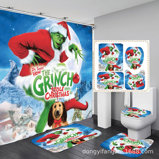 grinch bathroom set