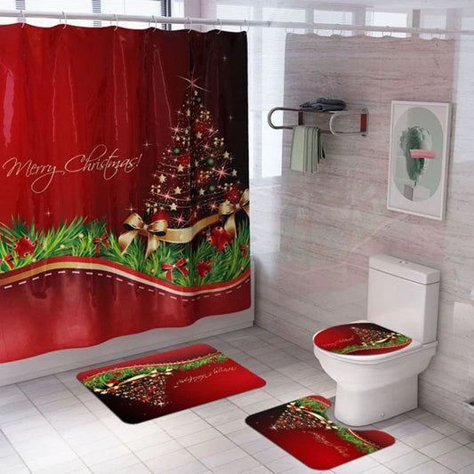 christmas shower curtains