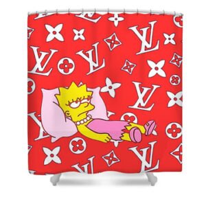 louis vuitton shower curtain