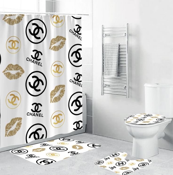Chanel shower curtain