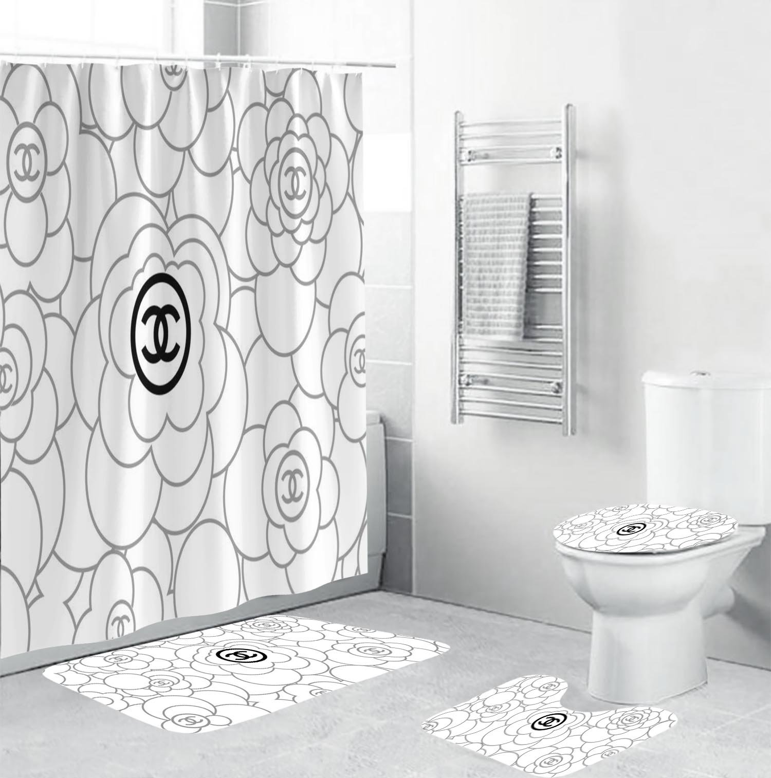 Chanel shower curtain
