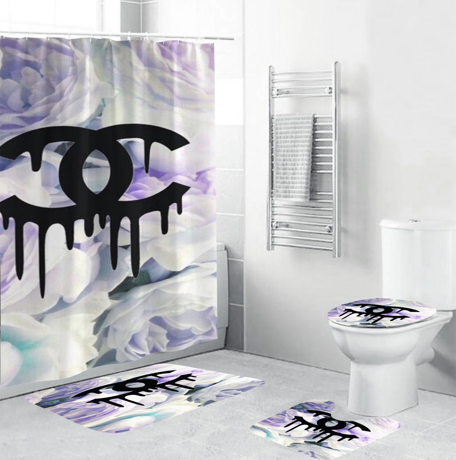 Chanel shower curtain