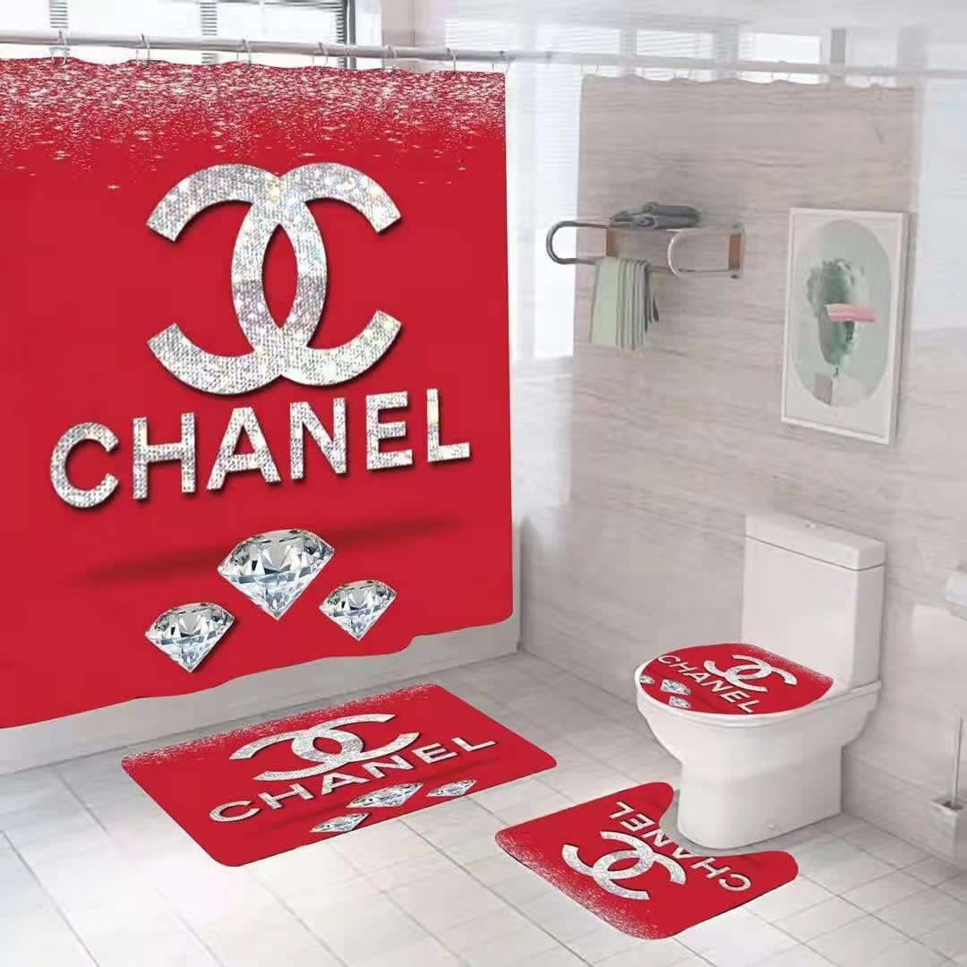 Chanel shower curtain
