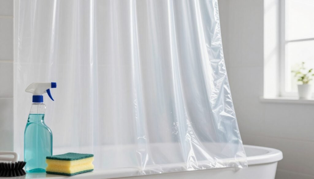 best way to clean plastic shower curtain