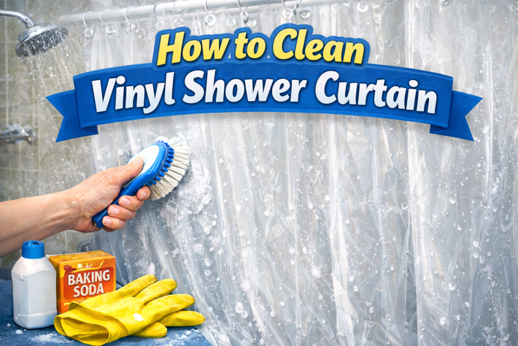 How to Clean Vinyl Shower Curtain