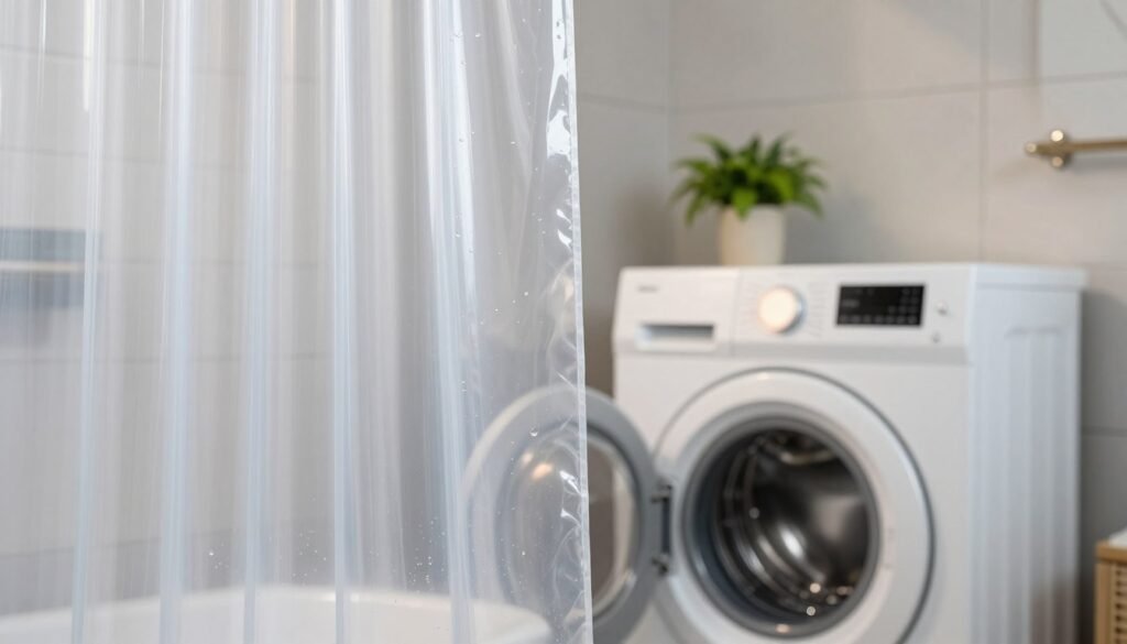 clear vinyl shower curtain