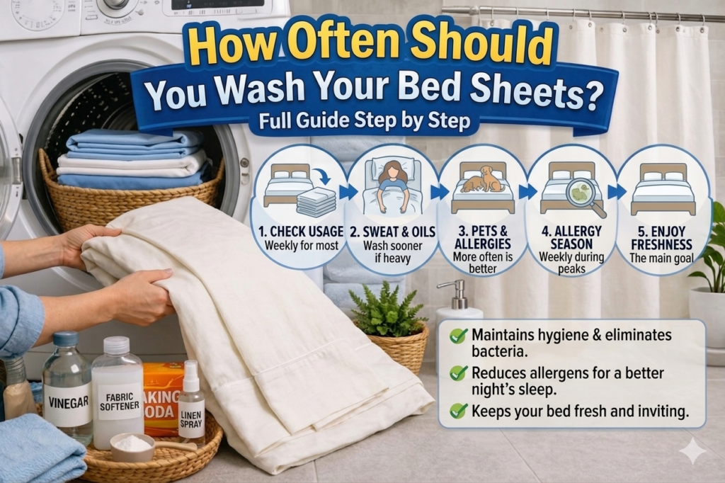 how often should you wash your bed sheets Full guide step by step