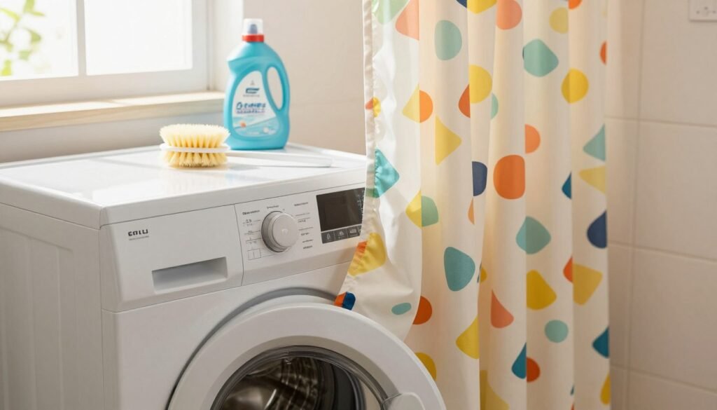 how to clean shower curtains