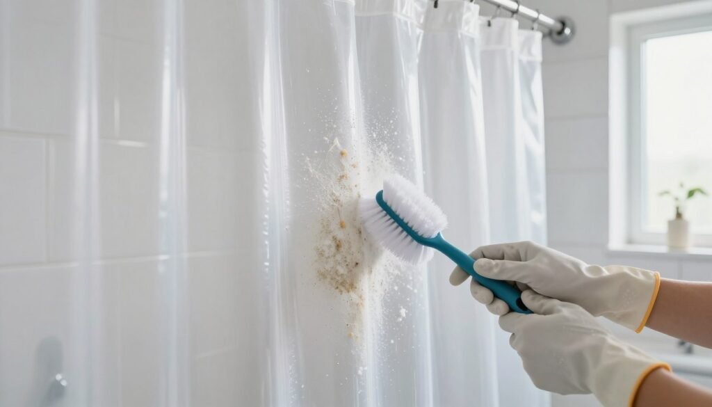 how to clean vinyl shower curtain
