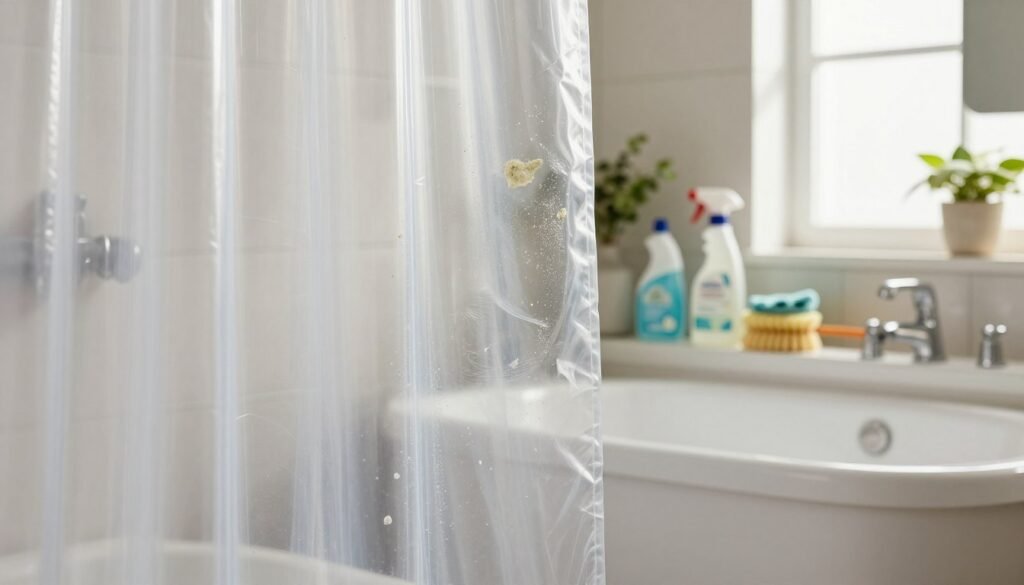troubleshooting clear shower curtains